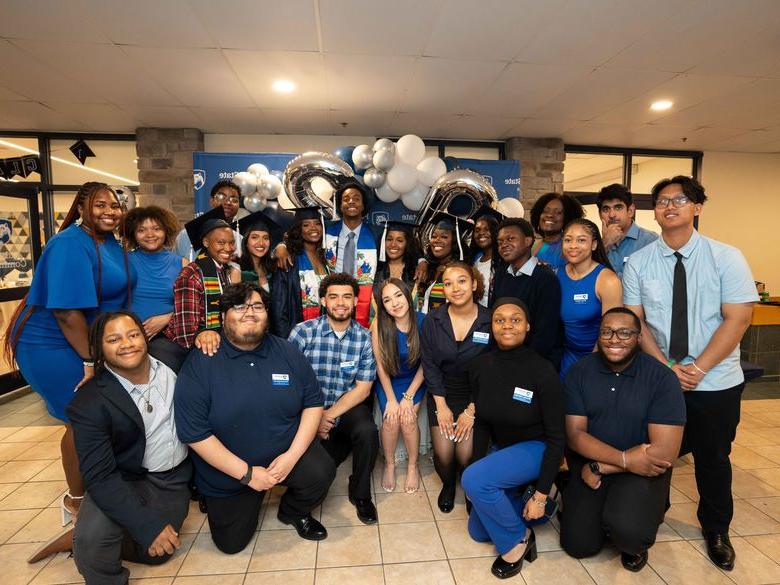 SODEI group photo from cultural graduation at Penn State Abington (near Philadelphia)